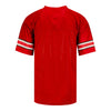 Ohio State Buckeyes Personalized Scarlet Retro Jersey - In Scarlet - Blank Back View