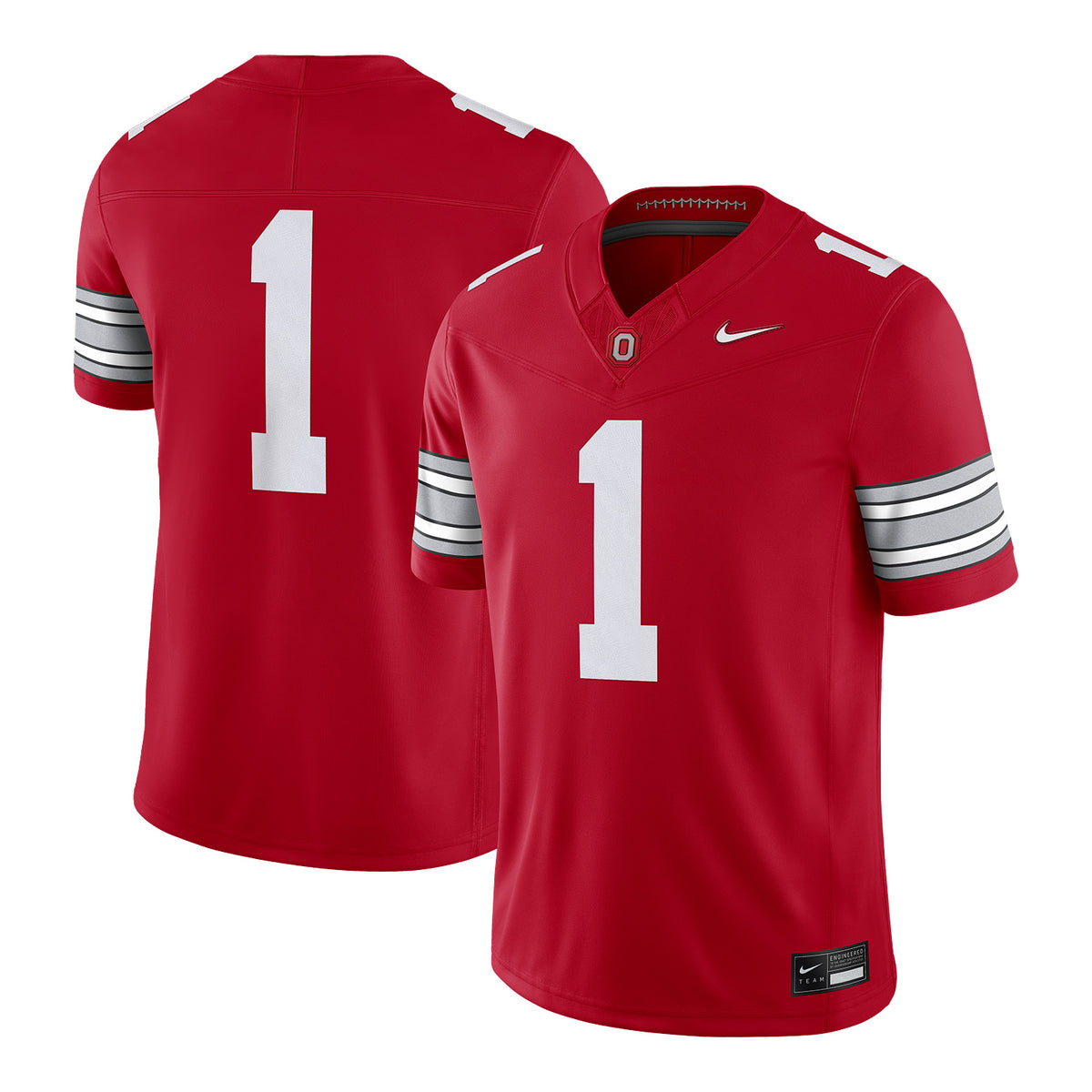 Ohio State Buckeyes Nike Limited #1 Football Scarlet Jersey