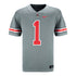Ohio State Buckeyes Nike #1 Dark Steel Alternate Jersey - In Gray - Front View