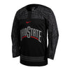 Ohio State Buckeyes Nike Black Ice Hockey Jersey - Front View