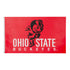 Ohio State Buckeyes 3' X 5' State Retro Flag - In Scarlet - Front View