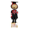 Ohio State Buckeyes Brutus Graduation Bobblehead - In Brown - Front View