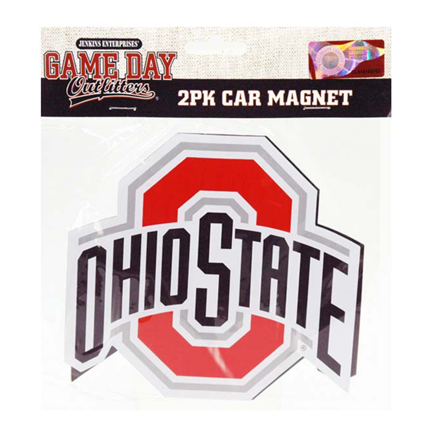 Ohio State Buckeyes Car Magnet - Front View