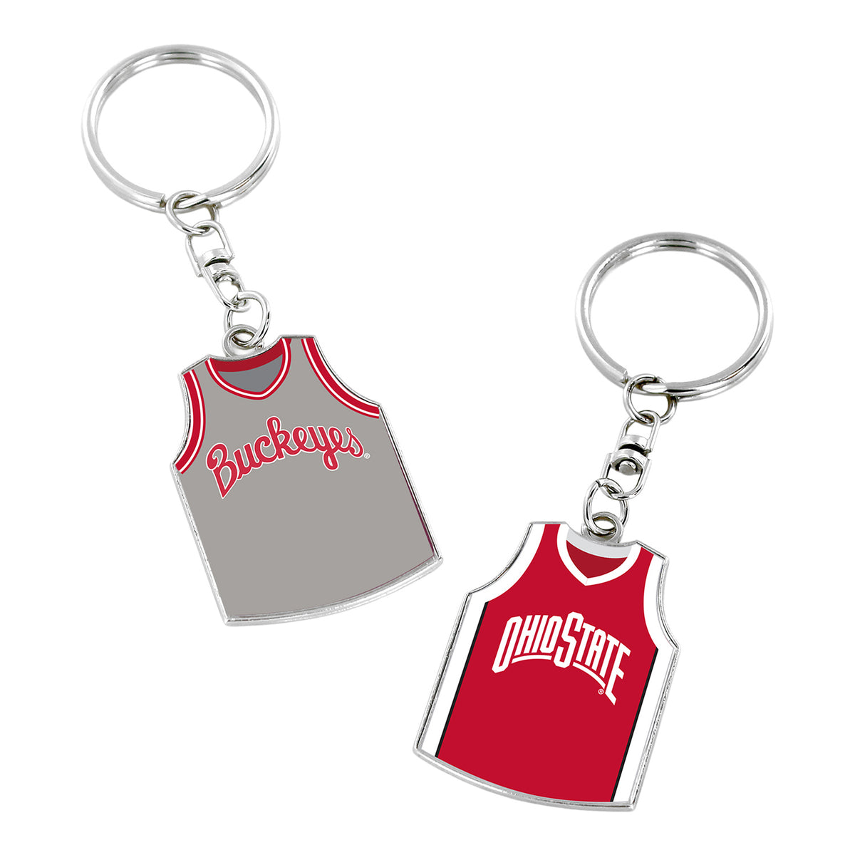 Ohio State Buckeyes Home/Away Basketball Jersey Keychain