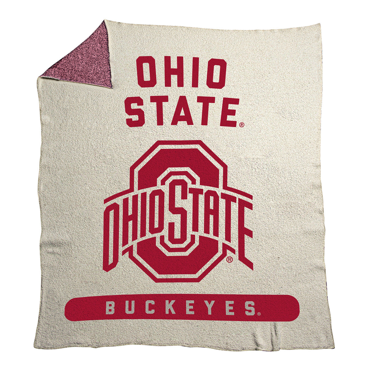 Ohio State Buckeyes Prime Luxe Dreams Throw - Front