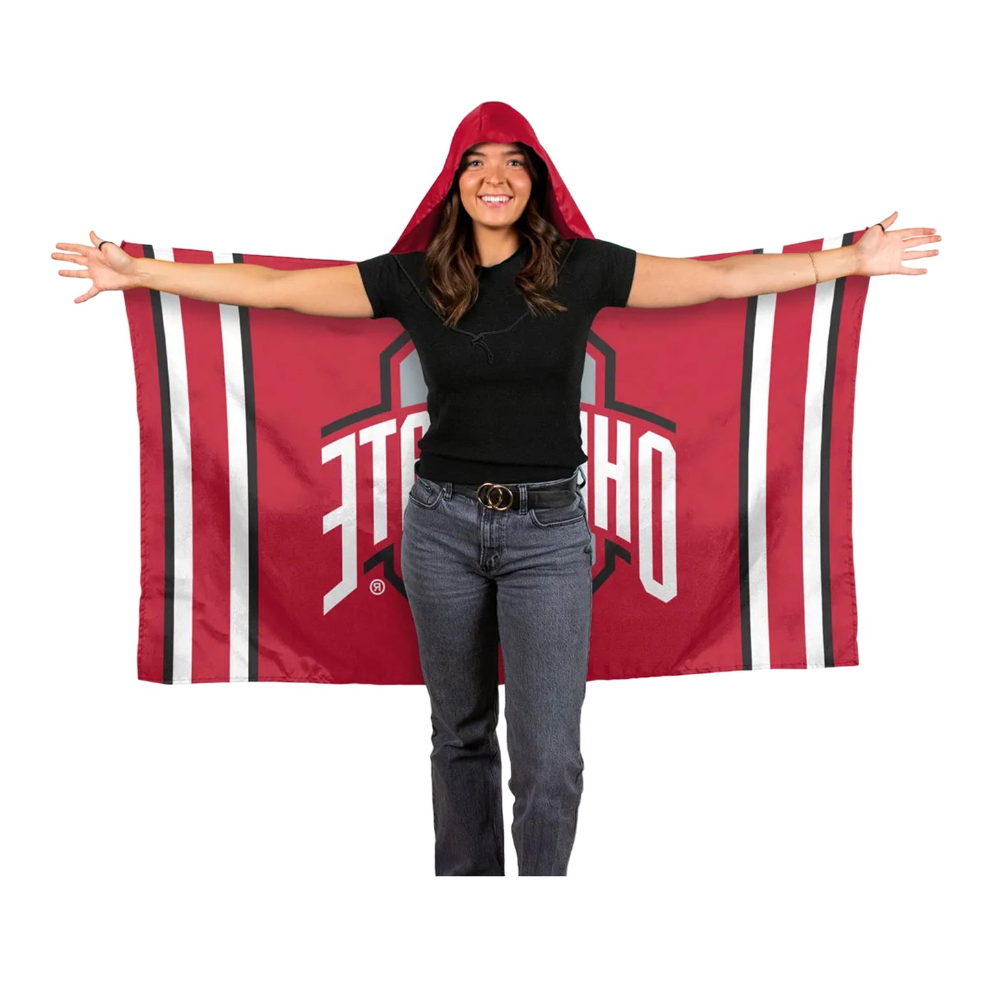 Ohio State Buckeyes 3x5 Hoodie Flag - Front View