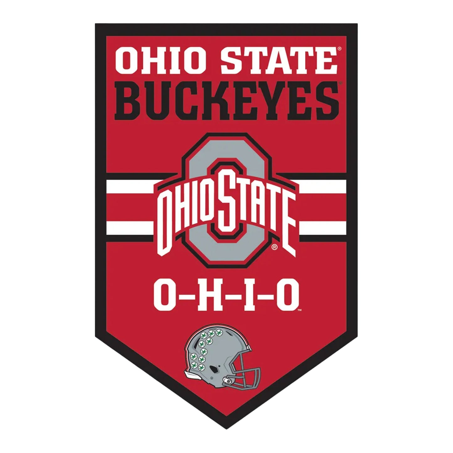 Ohio State Buckeyes Wood Sign 11" x 17" - Full VIew