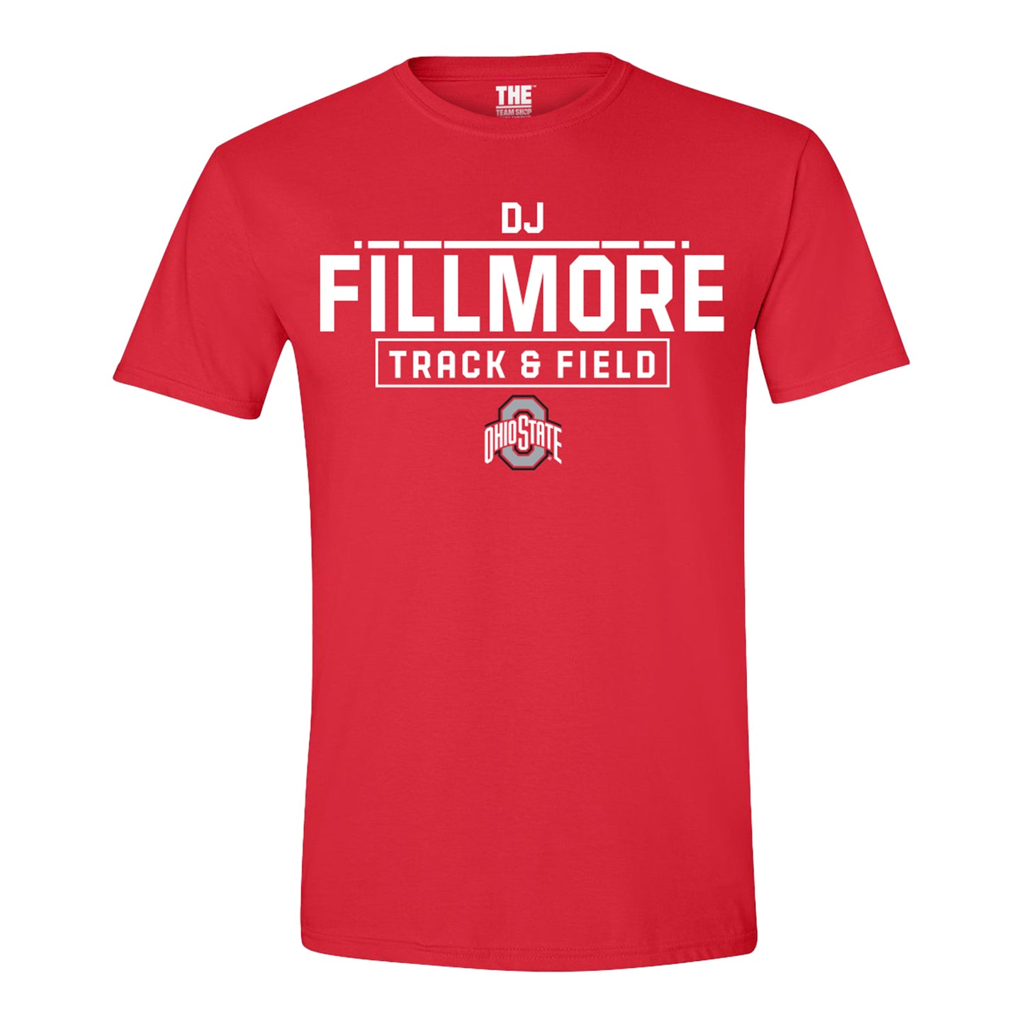 Ohio State Buckeyes Men's Track and Field Student Athlete DJ Fillmore In Scarlet - Front View