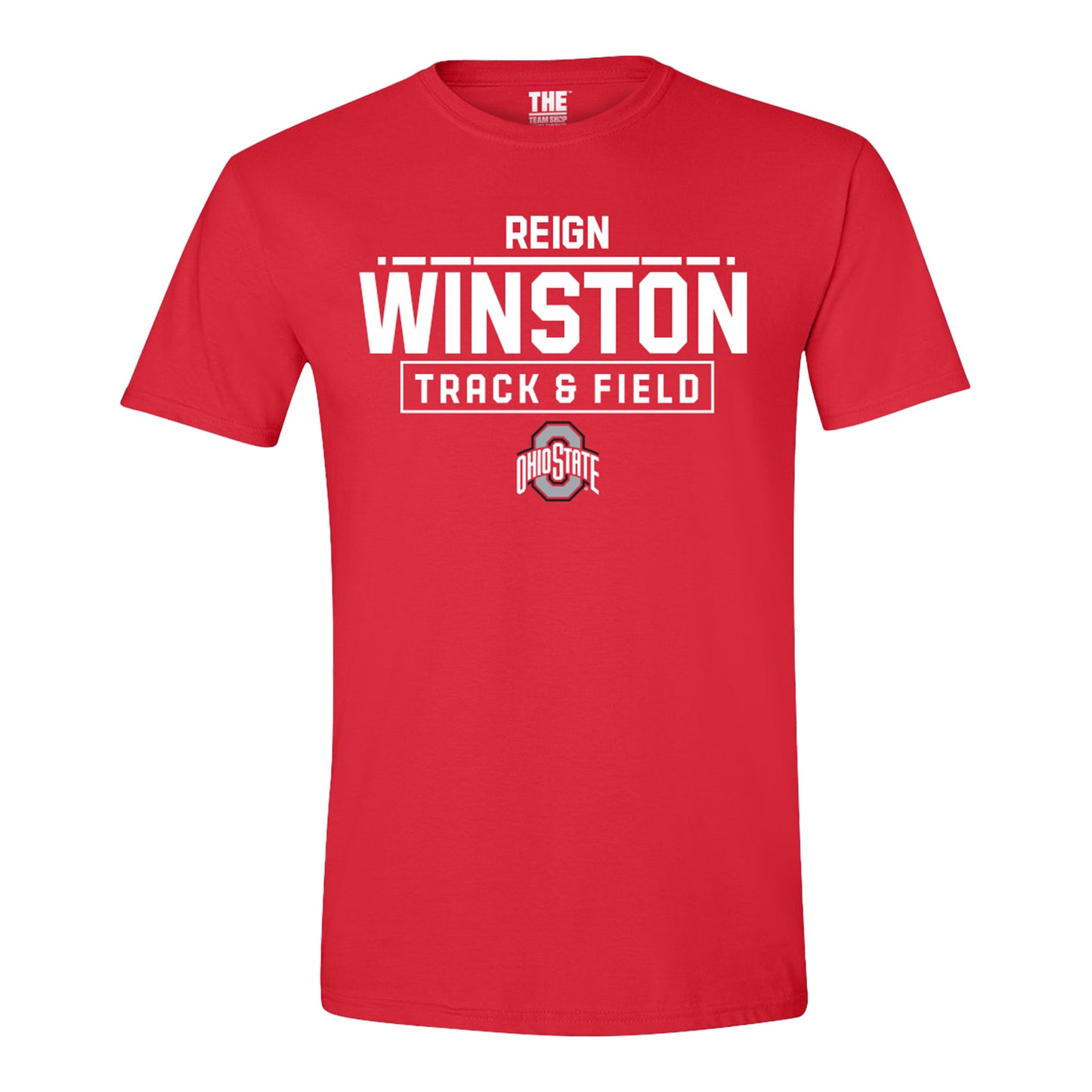 Ohio State Buckeyes Men's Track and Field Student Athlete Reign Winston In Scarlet - Front View