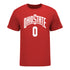 Ohio State Buckeyes Women's Basketball Student Athlete #0 Madison Greene T-Shirt - In Scarlet - Front View