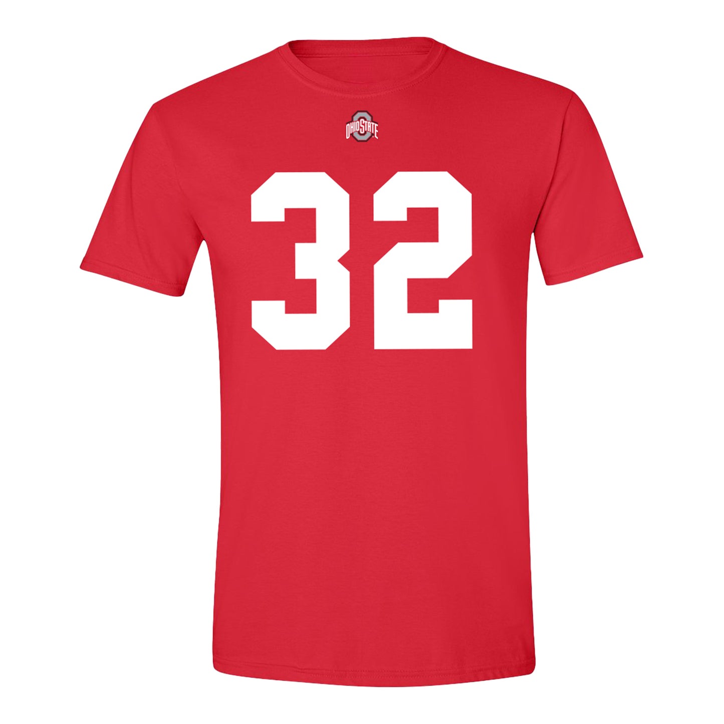 Ohio State Buckeyes #32 Isaiah West Student Athlete Football T-Shirt In Red - Front View