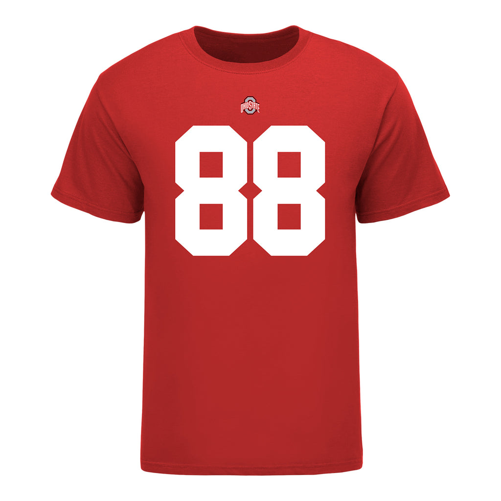 Ohio State Buckeyes Nike #88 Gee Scott Jr. Student Athlete White Football Jersey / Large