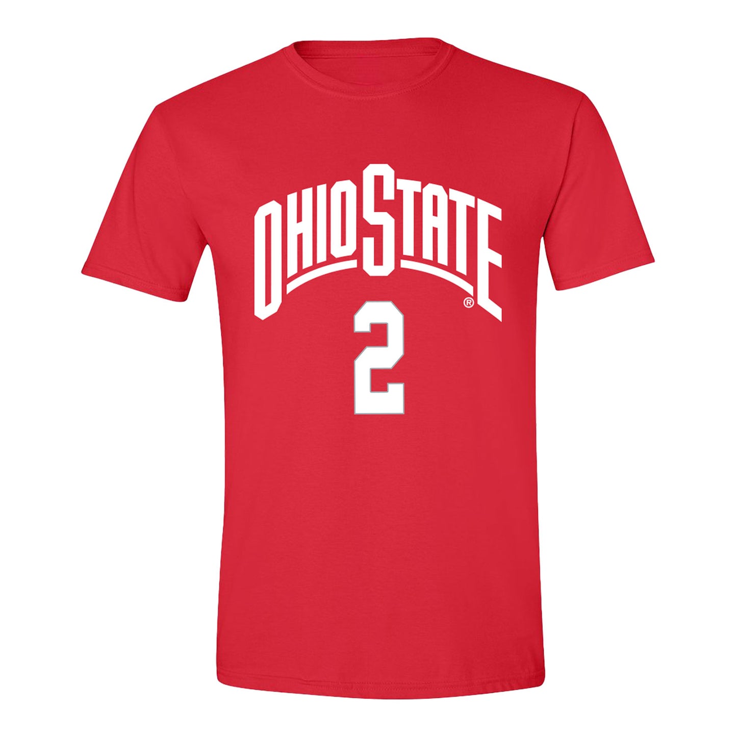 Ohio State Buckeyes Women's Basketball Student Athlete #2 Chance Gray T-Shirt In Scarlet - Front View