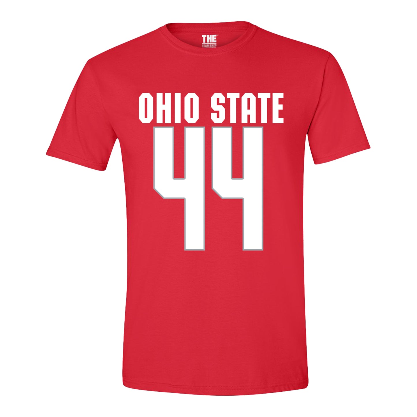 Ohio State Buckeyes Men's Lacrosse Student Athlete #44 Bobby Van Buren T-Shirt - Front View