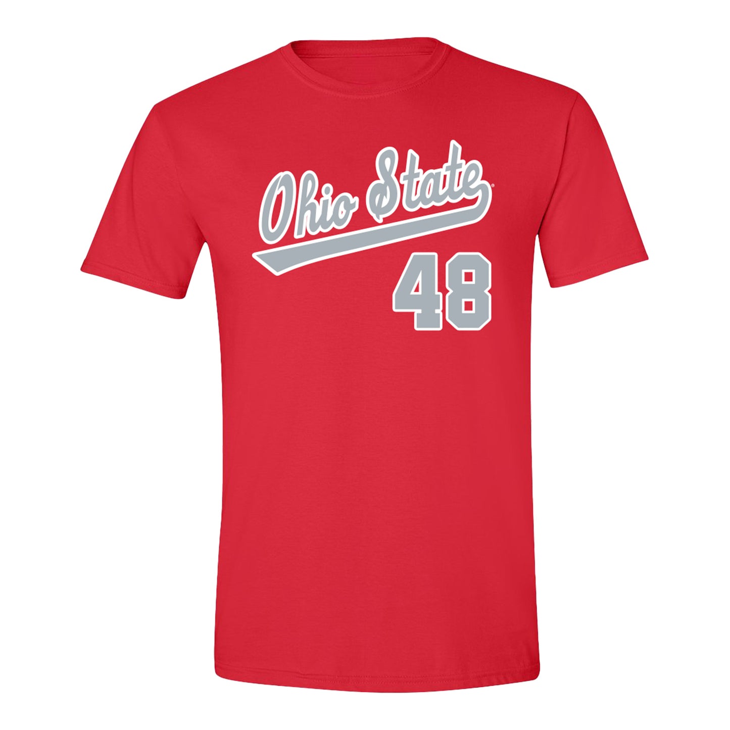 Ohio State Buckeyes Baseball Student Athlete T-Shirt #48 Gavin Kuzniewski - Front View