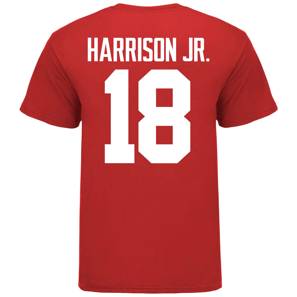 Ohio State Buckeyes Nike #18 Marvin Harrison Jr. Student Athlete Scarlet  Football Jersey