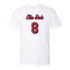 Ohio State Volleyball Student Athlete T-Shirt #8 Anna Morris - In White - Front View