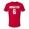 Ohio State Buckeyes Men's Lacrosse Student Athlete #6 Eli Fisher - Front View