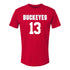 Ohio State Buckeyes Women's Lacrosse Student Athlete #13 Kate Tyack T-Shirt - Front View