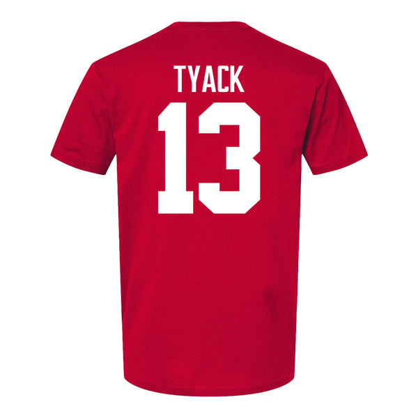 Ohio State Buckeyes Women's Lacrosse Student Athlete #13 Kate Tyack T-Shirt - Back View
