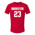 Ohio State Buckeyes Women's Lacrosse Student Athlete #23 Kit Zanelli T-Shirt - Front View