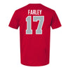 Ohio State Buckeyes Baseball Student Athlete T-Shirt #17 Nolan Farley - Back View