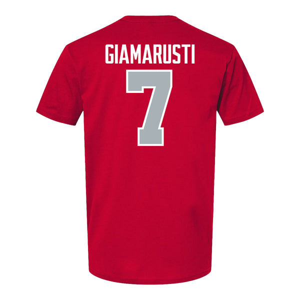 Ohio State Buckeyes Baseball Student Athlete T-Shirt #7 Nick Giamarusti - Back View