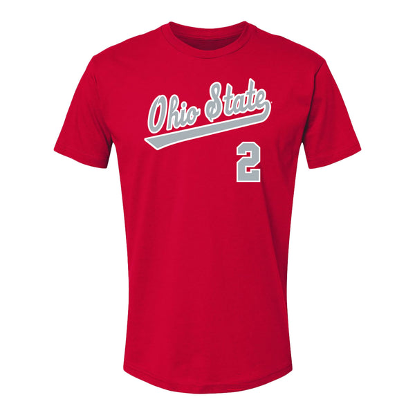 Ohio State Buckeyes Baseball Student Athlete T-Shirt #2 Josh Stevenson - Front View