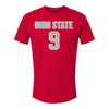 Ohio State Buckeyes Men's Soccer Student Athlete T-Shirt #9 Tanner Creech - Front View