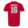Ohio State Buckeyes Men's Soccer Student Athlete T-Shirt #16 Anthony Samways - Back View
