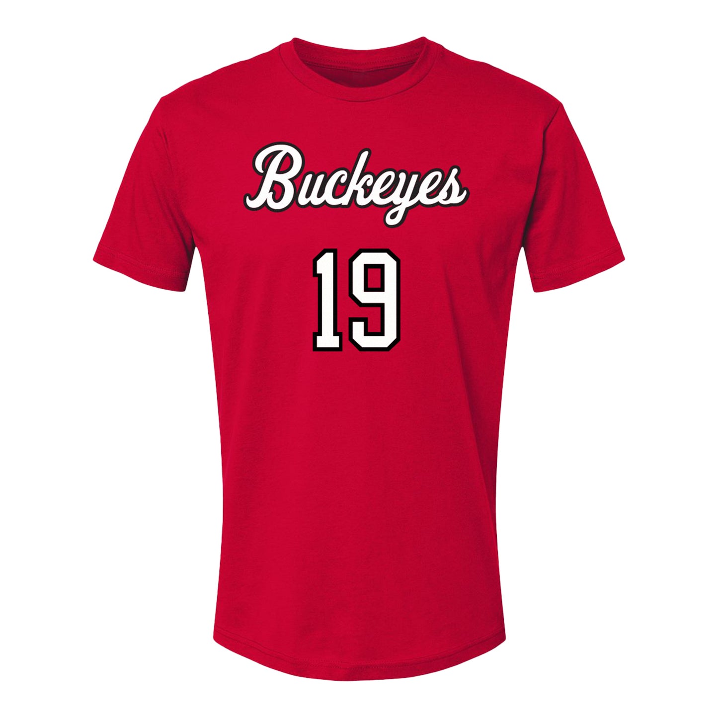 Ohio State Buckeyes Women's Volleyball Student Athlete T-Shirt #19 Kaia Castle - Front View