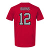 Ohio State Buckeyes Softball Student Athlete T-Shirt #12 Jasmyn Burns - Back View