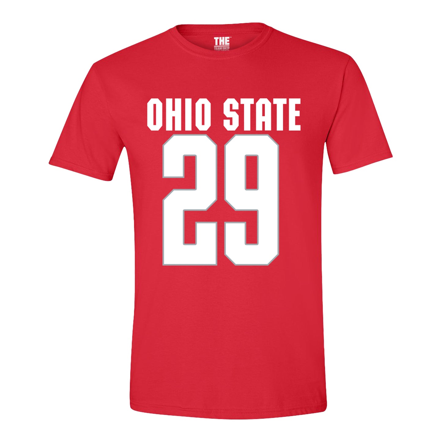 Ohio State Buckeyes #29 Mason Bregman Student Athlete Men's Lacrosse T-Shirt - Front View