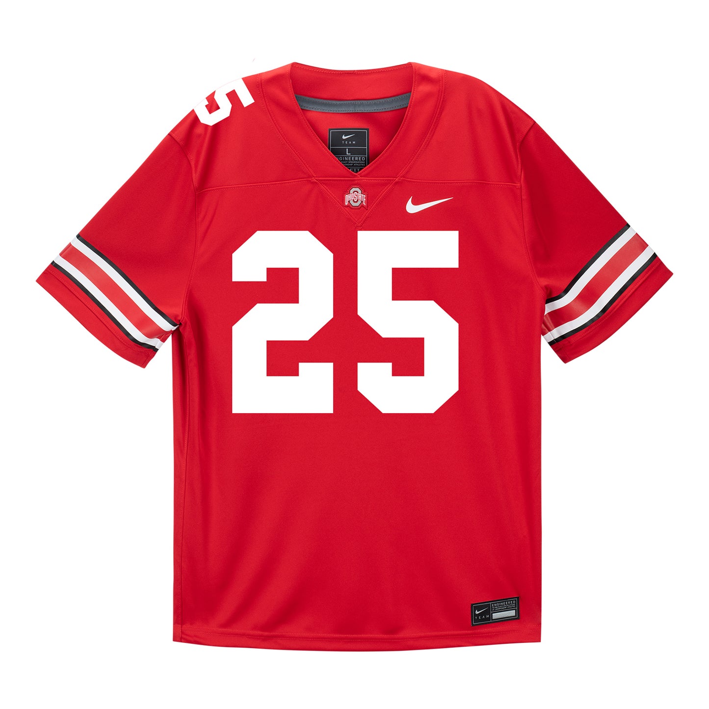 Ohio State Buckeyes Nike #25 Bo Jackson Student Athlete Scarlet Football Jersey In Scarlet - Front View