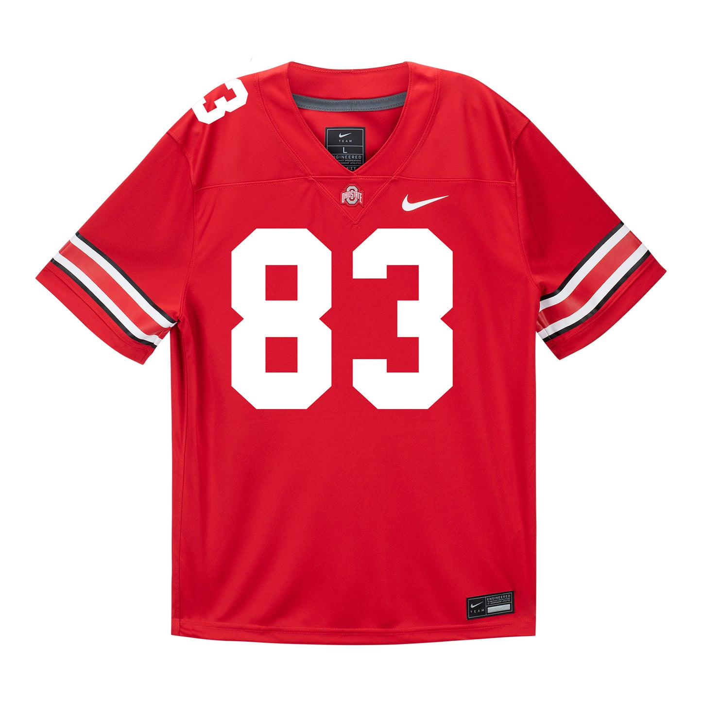 Ohio State Buckeyes Nike #83 Nate Roberts Student Athlete Scarlet Football Jersey In Scarlet - Front View