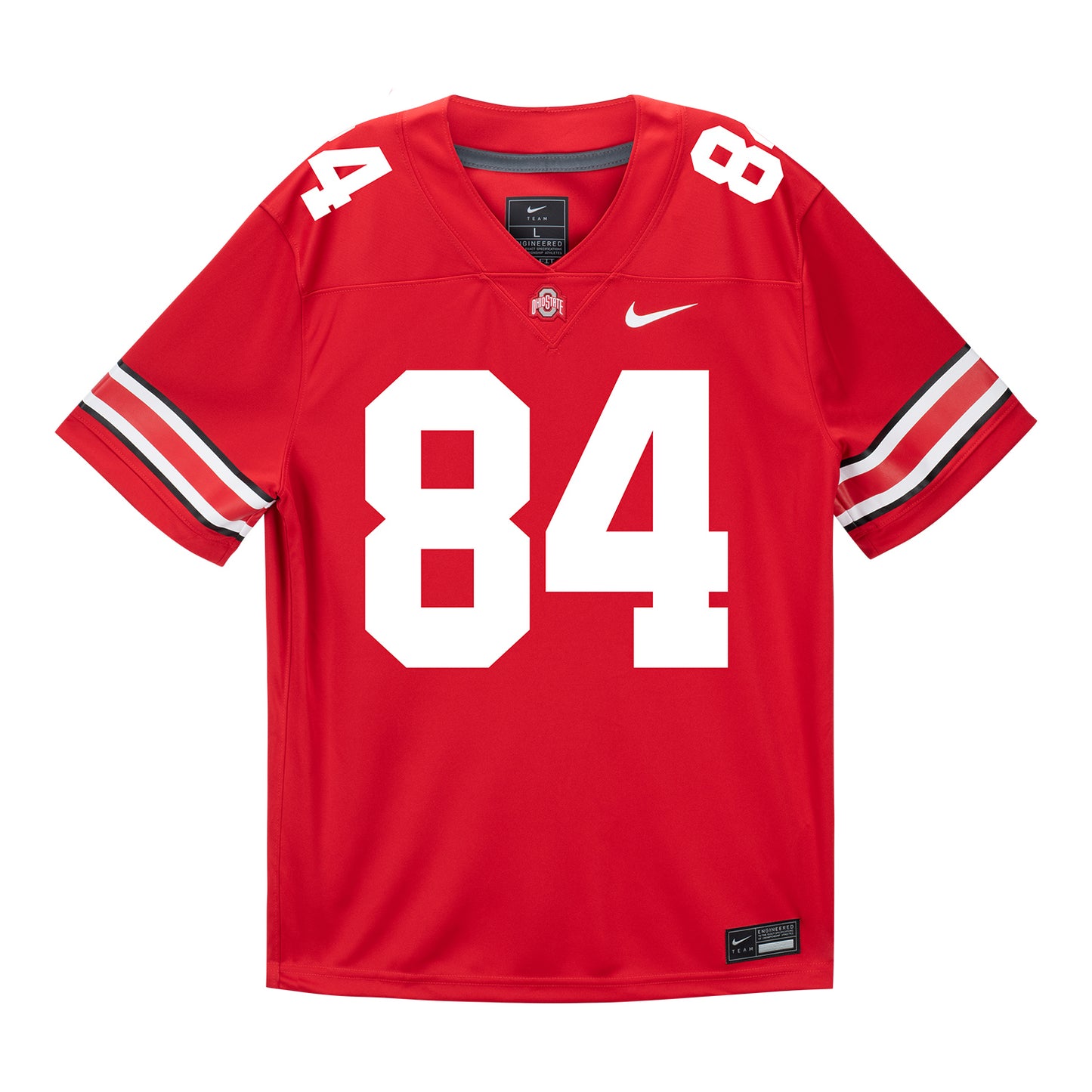 Ohio State Buckeyes Nike #84 Dorian Williams Student Athlete Scarlet Football Jersey - Front View