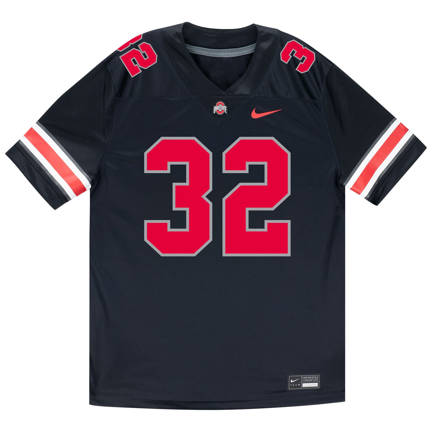 Ohio State Buckeyes Nike #32 Isaiah West Student Athlete Black Football Jersey - Front View