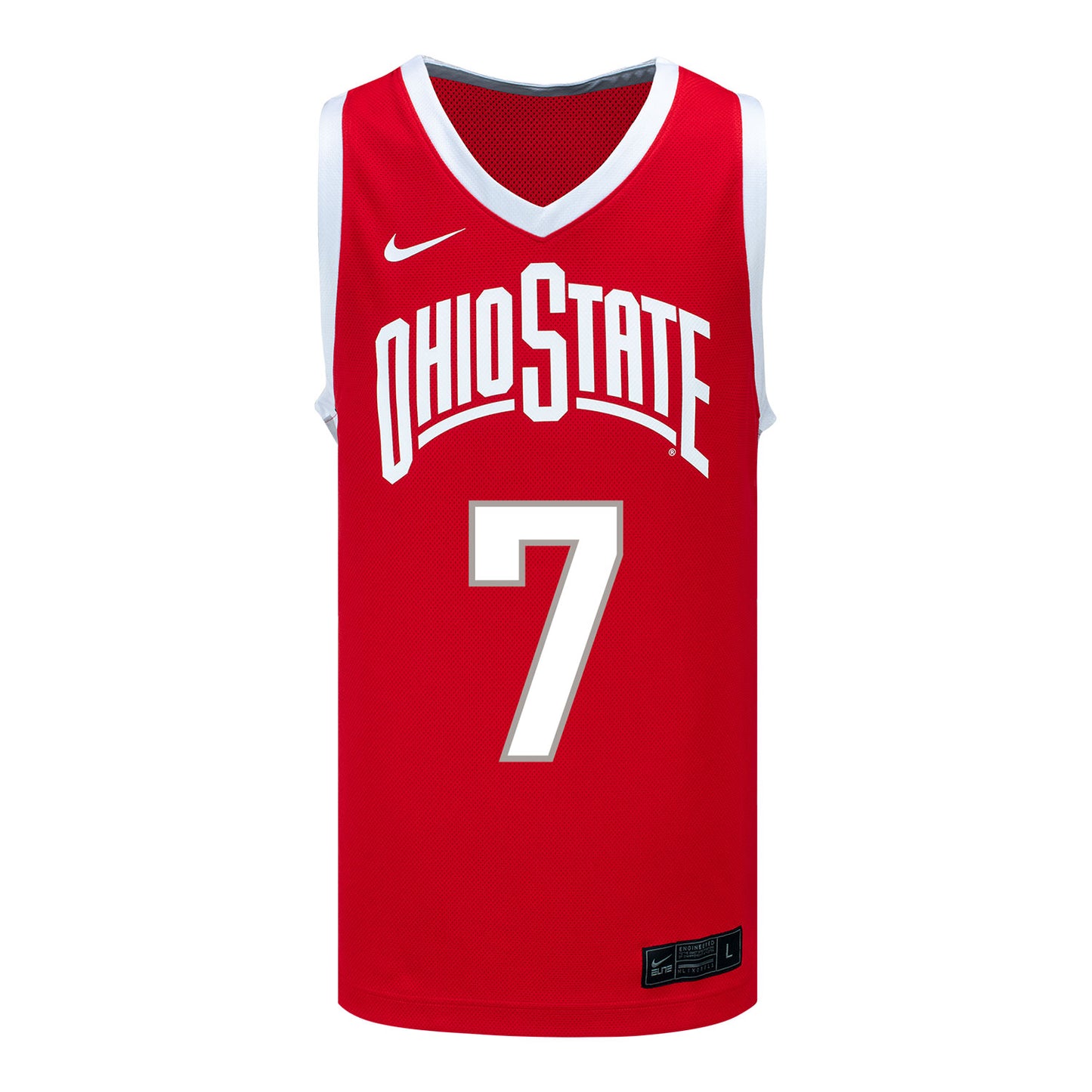 Ohio State Buckeyes Nike Basketball Student Athlete #7 Ivan Njegovan Scarlet Jersey In Scarlet - Front View