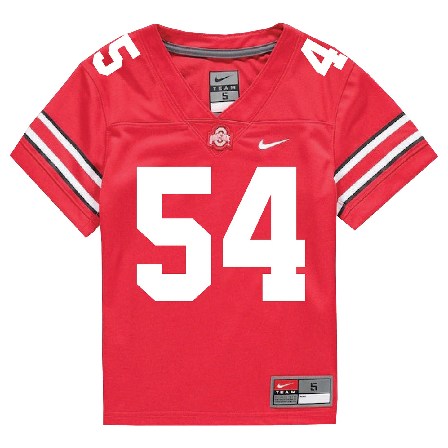 Ohio State Buckeyes Nike #54 Toby Wilson Student Athlete Scarlet Football Jersey - Front View