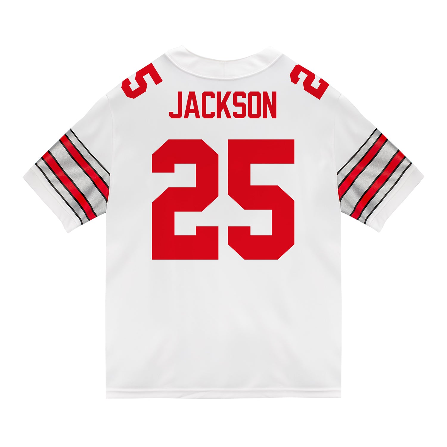 Osugiナイキベースボールブルゾン Ohio State Buckeyes Nike #25 Bo Jackson Student Athlete White