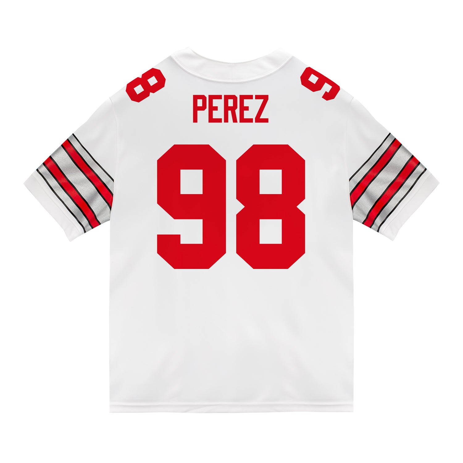 Ohio State Buckeyes Nike #98 Jamir Perez Student Athlete White