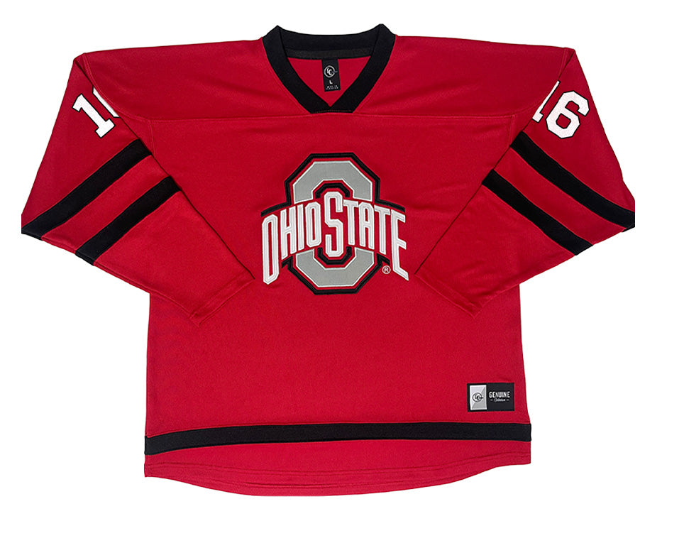 Ohio State Buckeyes #16 Joy Dunne Student Athlete Women's Hockey Jersey - Front