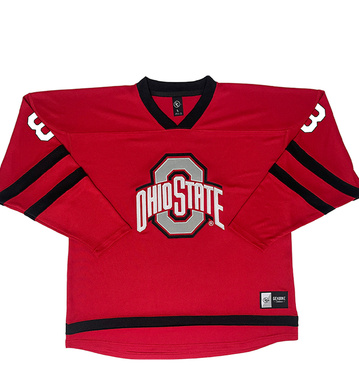 Ohio State Buckeyes #8 Hilda Svensson Student Athlete Women's Hockey Jersey - Front