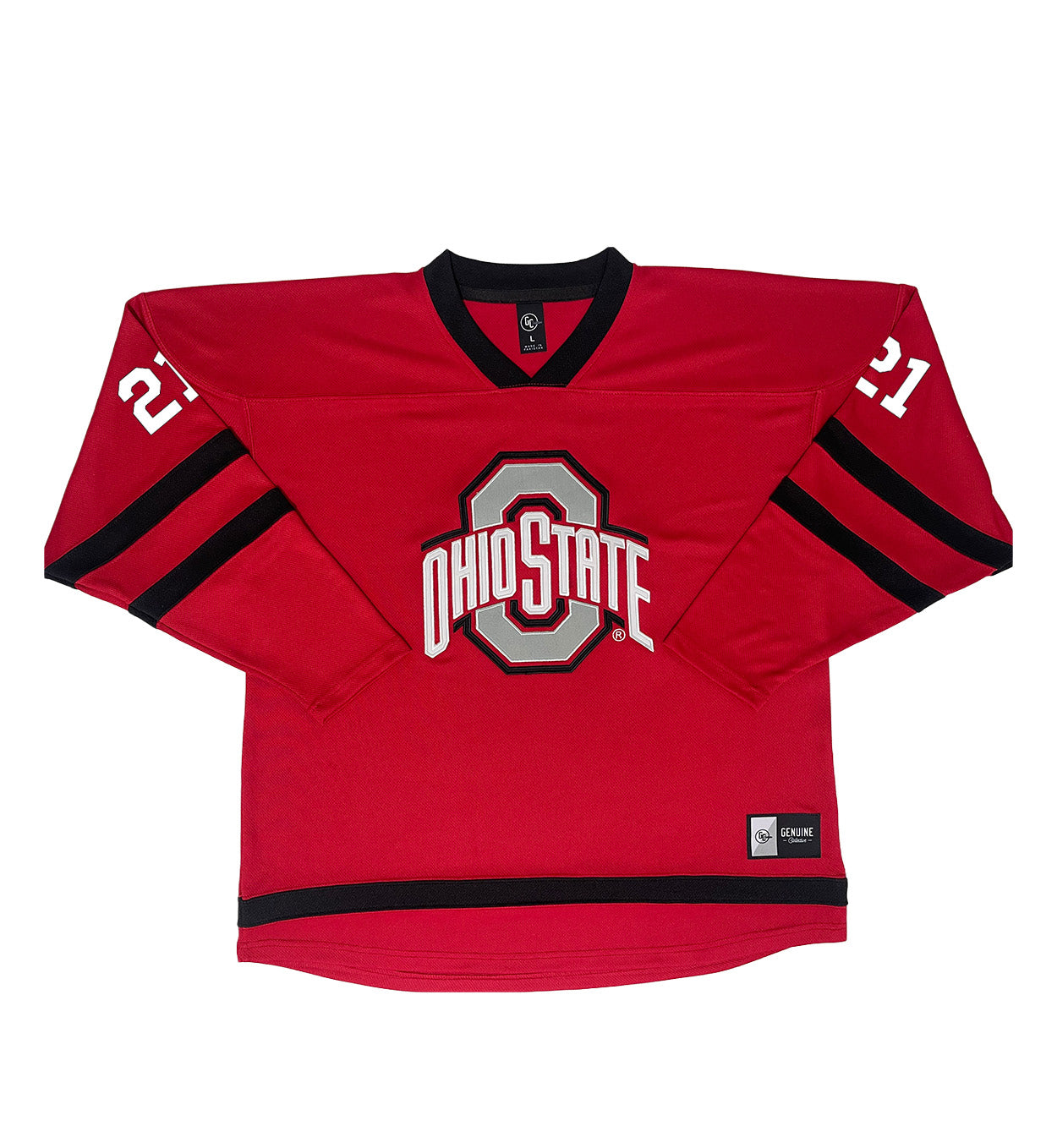 Ohio State Buckeyes #21 Sanni VanHanen Student Athlete Women's Hockey Jersey - Front