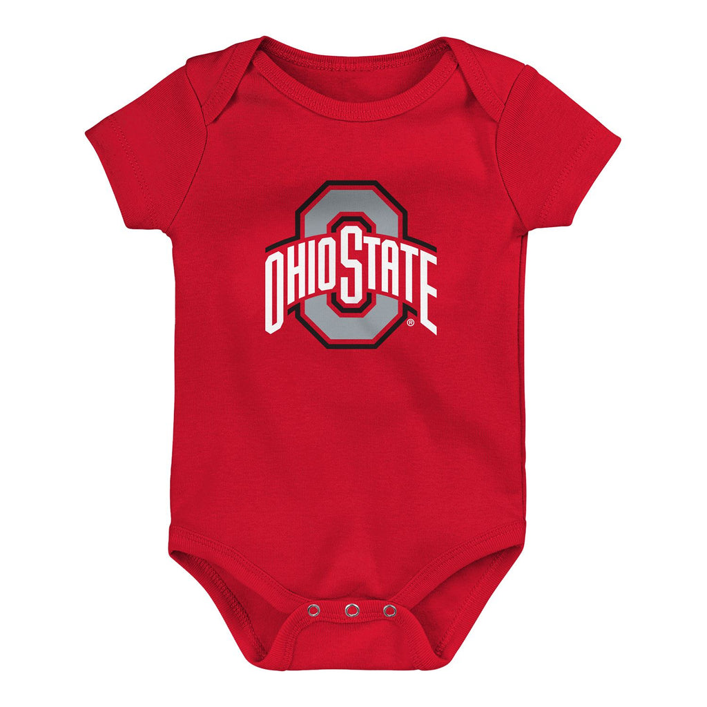 Newborn Ohio State Buckeyes Game On 3-Pack Onesies