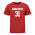 Ohio State Buckeyes Women's Lacrosse Student Athlete #31 Madeline Barhorst T-Shirt In Scarlet - Front View