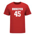 Ohio State Buckeyes Men's Lacrosse Student Athlete #45 Alex Marinier T-Shirt In Scarlet - Front View