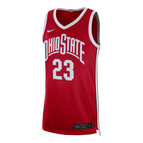 Ohio State Buckeyes Lebron James Jersey - In Scarlet - Front View