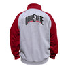 Ohio State Buckeyes Big & Tall Fleece Full Zip Jacket in Scarlet and Gray - Back View
