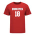 Ohio State Buckeyes Men's Lacrosse Student Athlete #18 Trent DiCicco T-Shirt In Scarlet - Front View